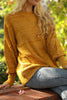 Women's Pattern Detail Knitted Sweater by Memnu - MEWS511