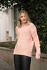 Women's High Neck Pattern Knitted Sweater by Memnu - MEWS523