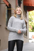 Women's High Neck Pattern Knitted Sweater by Memnu - MEWS527