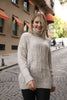 Women's High Neck Pattern Knitted Sweater by Memnu - MEWS528