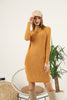 Womens Knitted Pattern Dress MEWKND127