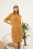 Womens Knitted Pattern Dress MEWKND127