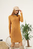 Womens Knitted Pattern Dress MEWKND127