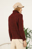 Women's High Neck Pattern Knitted Sweater by Memnu - MEWS565