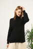 Women's High Neck Pattern Knitted Sweater by Memnu - MEWS566