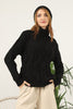 Women's High Neck Pattern Knitted Sweater by Memnu - MEWS567