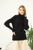 Women's High Neck Pattern Knitted Sweater by Memnu - MEWS557