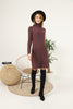 Womens Knitted Pattern Dress MEWKND134