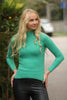 Women's High Neck Knit Detail Top - WST80