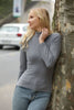 Women's High Neck Knit Detail Top - WST83