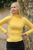 Women's High Neck Knit Detail Top - WST89