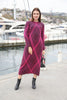 Womens Knitted Pattern Maxi Dress MEWKND142