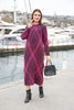 Womens Knitted Pattern Maxi Dress MEWKND142