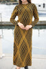 Womens Knitted Pattern Maxi Dress MEWKND143