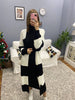 Womens 2 Piece Cardigan and High Neck Dress Knitted Co Ord Set WTWCD380