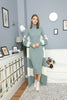 Womens 2 Piece Cardigan and High Neck Dress Knitted Co Ord Set WTWCD383