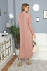 Womens 2 Piece Cardigan and High Neck Dress Knitted Co Ord Set WTWCD385