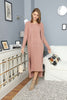 Womens 2 Piece Cardigan and High Neck Dress Knitted Co Ord Set WTWCD385