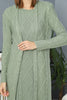 Womens 2 Piece Cardigan and Dress Knitted Co Ord Set WTWCD386