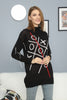 Women's Tic Tac Toe Pattern Knitted Sweater by Memnu - MEWS586