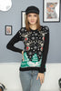 Women's Christmas Pattern Knitted Sweater by Memnu - MEWS588