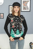 Women's Christmas Pattern Knitted Sweater by Memnu - MEWS588