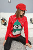 Women's Christmas Pattern Knitted Sweater by Memnu - MEWS589