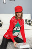 Women's Christmas Pattern Knitted Sweater by Memnu - MEWS589