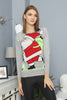 Women's Christmas Pattern Knitted Sweater by Memnu - MEWS591