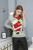 Women's Christmas Pattern Knitted Sweater by Memnu - MEWS591