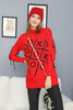 Women's Tic Tac Toe Pattern Knitted Sweater by Memnu - MEWS592