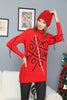 Women's Tic Tac Toe Pattern Knitted Sweater by Memnu - MEWS592