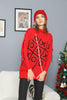 Women's Tic Tac Toe Pattern Knitted Sweater by Memnu - MEWS592