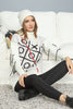 Women's Tic Tac Toe Pattern Knitted Sweater by Memnu - MEWS593