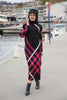 Womens Knitted Pattern Maxi Dress MEWKND145