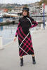 Womens Knitted Pattern Maxi Dress MEWKND145
