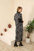 Womens 2 Piece Cardigan and High Neck Dress Knitted Co Ord Set WTWCD399