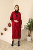 Womens 2 Piece Cardigan and High Neck Dress Knitted Co Ord Set WTWCD402