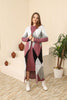 Womens 2 Piece Cardigan and High Neck Dress Knitted Co Ord Set WTWCD403