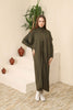 Womens 2 Piece Cardigan and High Neck Dress Knitted Co Ord Set WTWCD404