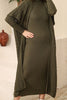 Womens 2 Piece Cardigan and High Neck Dress Knitted Co Ord Set WTWCD404