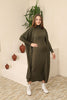 Womens 2 Piece Cardigan and High Neck Dress Knitted Co Ord Set WTWCD404