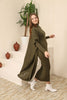 Womens 2 Piece Cardigan and High Neck Dress Knitted Co Ord Set WTWCD404