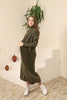 Womens 2 Piece Cardigan and High Neck Dress Knitted Co Ord Set WTWCD404