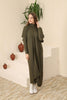 Womens 2 Piece Cardigan and High Neck Dress Knitted Co Ord Set WTWCD404