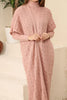 Womens 2 Piece Cardigan and High Neck Dress Knitted Co Ord Set WTWCD405