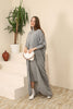 Womens 2 Piece Cardigan and High Neck Dress Knitted Co Ord Set WTWCD406