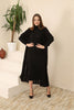 Womens 2 Piece Cardigan and High Neck Dress Knitted Co Ord Set WTWCD407