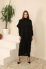 Womens 2 Piece Cardigan and High Neck Dress Knitted Co Ord Set WTWCD407