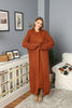 Womens 2 Piece Cable Knit Cardigan and Dress Knitted Co Ord Set WTWCD430